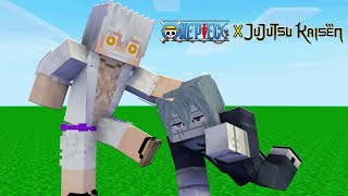 Minecraft  Luffy VS Jujutsu Kaisen Characters [upl. by Nothgierc]