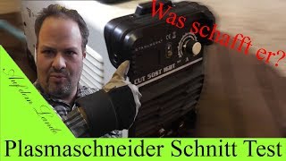 Erste Versuche als Anfänger mit dem Stahlwerk Cut 50 Plasmaschneider  Schnittstärke Test [upl. by Shane467]