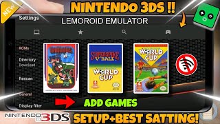 HOW TO SETUP AND ADD GAMES IN LEMUROID EMULATOR🔥STEP BY STEP TOTURIAL [upl. by Odlaniger53]