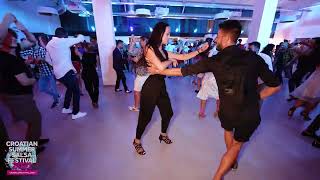 Panagiotis amp Klaudia  Social dancing  Croatian Summer Salsa Festival 2021 [upl. by Zarla301]