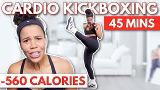 Cardio Kickboxing Workout to Burn Fat at Home  45 Minute Low Impact HIIT Workout  growwithjo [upl. by Ethelbert]