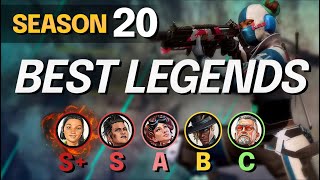 NEW LEGENDS TIER LIST for Season 20  PERK SYSTEM AND LEGENDS SEASON 20  Apex S20 Meta Guide [upl. by Enihpets936]