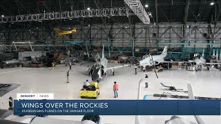 Wings Over The Rockies rearranging hangar floor [upl. by Ahseinar]