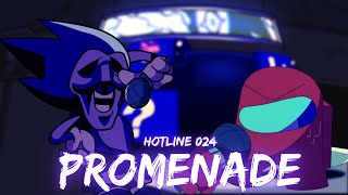 Promenade Hotline 024 But Majin Sonic and Red Impostor sing it  FNF Promenade 024 Cover [upl. by Dnanidref]