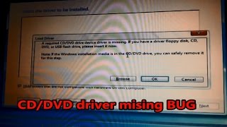 Windows 7 CD  DVD driver missing ERROR  USB installation fix [upl. by Millian540]