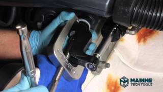 Disassemble SeaStar Marine Steering System  Frozen Support Bracket 23 [upl. by Bennet]