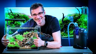 NANO AQUASCAPE  Lets Build a Nano Tank for the Beautiful Shrimp [upl. by Ahon]