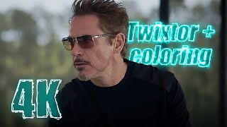 Tony Stark Iron Man Endgame 4K Twixtor Scenepack with Coloring for edits MEGA [upl. by Finnegan]