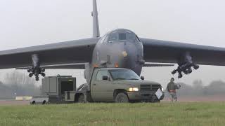 B52  FREDY 96  Start Up  Take Off  Land  Fairford  311019 [upl. by Maryn]