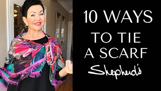 10 Ways To Tie A Scarf [upl. by Lehsreh960]