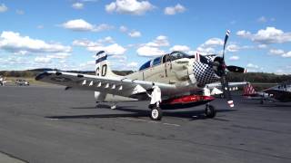 Douglas A1 Skyraider Startup [upl. by Alig]