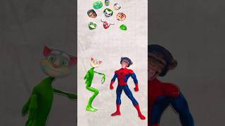 Spider man Vs dame tu cosita alian song amp monkey tom set right head 🤪 viral [upl. by Haizek]