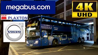 Megabus M20 Glasgow to London via Sheffield Plaxton Panorama Volvo B11RLET Coach 50411YX69LCA [upl. by Adnalohs]