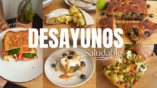 Las mejores Ideas de Desayunos Saludables Fáciles y Ricos  5 RECETAS [upl. by Lisab277]