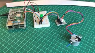 Raspberry Pi  Step Motor control [upl. by Avilo]