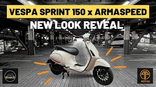 Vespa Sprint 150 upgrades  Armaspeed effect [upl. by Artied716]