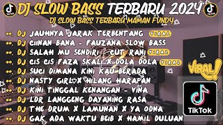 DJ SLOW BASS TERBARU 2024🎵DJ JAUHNYA JARAK TERBENTANG🎵DJ CIINAN BANA FAUZANA SLOW BASS🎵VIRAL TIKTOK [upl. by Latashia]