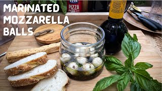 Marinated Mozzarella Balls  Marinated Mozzarella balls with infused oil  Marinated Mozzarella [upl. by Jillie908]