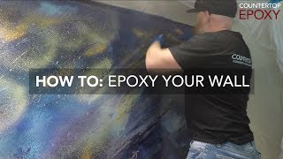 HOW TO  Epoxy Your Wall  Epoxy Wall Coating  Countertop Epoxy  Vertical Epoxy Coating [upl. by Anel]