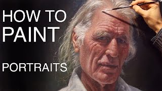 How To Paint Portraits EPISODE ONE  Russell Petherbridges Portrait [upl. by Munn]