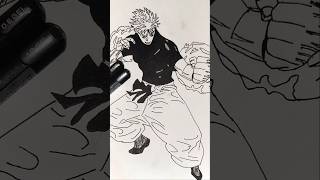 Gojo Satoru drawing timelapse shorts [upl. by Woodsum]