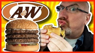 AampW Grandpa Burger Combo Meal Review amp Drive Thru Experience [upl. by Egbert]