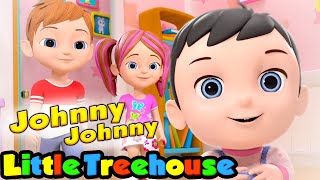 Johnny Johnny Yes Papa  Kindergarten Nursery Rhymes amp Kids Songs  Little Treehouse [upl. by Bollen29]