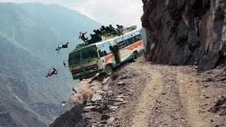 Most Dangerous mountain roads In The World Heavy Equipment Truck Skill Driving 2019 Dangerous trip [upl. by Anah]