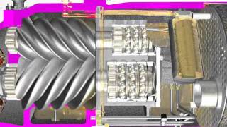 CSH Screw Compressor  Oil Flow [upl. by Matuag71]