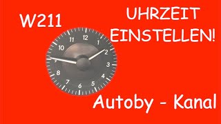 Uhrzeit und Datum einstellen W211 S211 Mercedes EKlasse [upl. by Nollad]