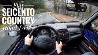 Fiat Seicento 11 1998  POV Country Road Drive [upl. by Monro]