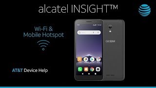 Learn how to use WiFi Mobile Hotspot on the Alcatel INSIGHT  ATampT Wireless [upl. by Acir524]