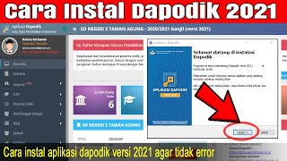 Cara Instal Aplikasi Dapodik 2021 [upl. by Bamberger]