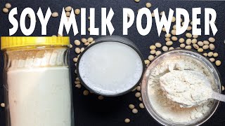 SOY MILK POWDER PREPARATION AT HOME  HEALTHY PROTEIN SHAKE SOY MILK PREPARATION FROM SOYA POWDER [upl. by Nylarad]