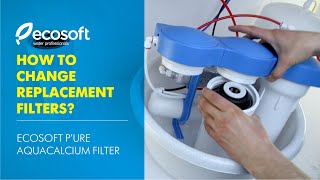 How to change the replacement filters Ecosoft P’URE AquaCalcium reverse osmosis filter [upl. by Nylrats540]