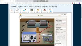 Hall effect  Virtual Lab Experiment [upl. by Anayet]