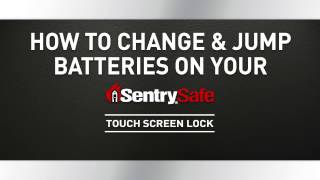 How to Change or Jump Batteries on Your Sentry®Safe Touch Screen Lock Fire Safe [upl. by Reinald549]