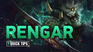 5 Quick Tips To Climb Ranked Rengar [upl. by Yaja336]