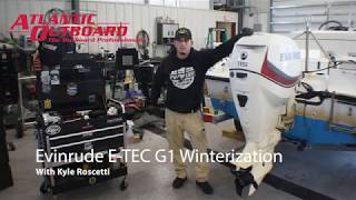 How To Winterize Your Evinrude ETEC G1 [upl. by Nylarad]