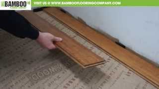 How to Install Uniclic Bamboo Flooring over underlay [upl. by Woodward]