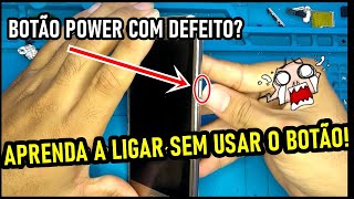 Como ligar celular com o Botão power quebrado Samsung muito simples [upl. by Cavill]