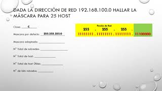 Subnetting calculo de subredes y host [upl. by Aieken]