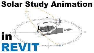 Sun Settings and Solar Study Animation in Revit Tutorial [upl. by Nilyad]