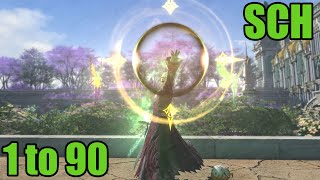 FFXIV Endwalker Scholar 1 to 90 Leveling Skills Guide [upl. by Thekla656]