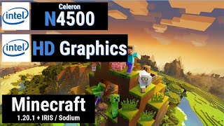 Celeron N4500  HD Graphics  MINECRAFT IRIS  SODIUM [upl. by Norda836]