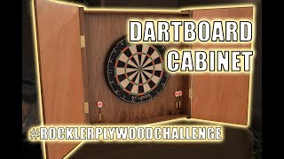 Building Dad a Walnut Dartboard Cabinet  rocklerplywoodchallenge [upl. by Ecinrahs]