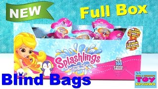 Splashlings Full Blind Bag Box Opening Palooza  Wave 1 Mermaid amp Friends  PSToyReviews [upl. by Charin463]