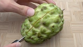 custard apple 外形像佛头的释迦果，果肉口感和冰淇淋一样，糖度值高达285 [upl. by Recnal211]