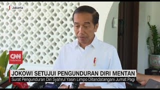 Jokowi Setujui Pengunduran Diri Mentan [upl. by Vania]