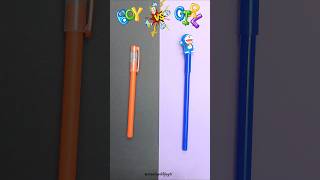 Boy Vs Girl Stationary stationery boy girl boyvsgirl normalvscute [upl. by Hawger]